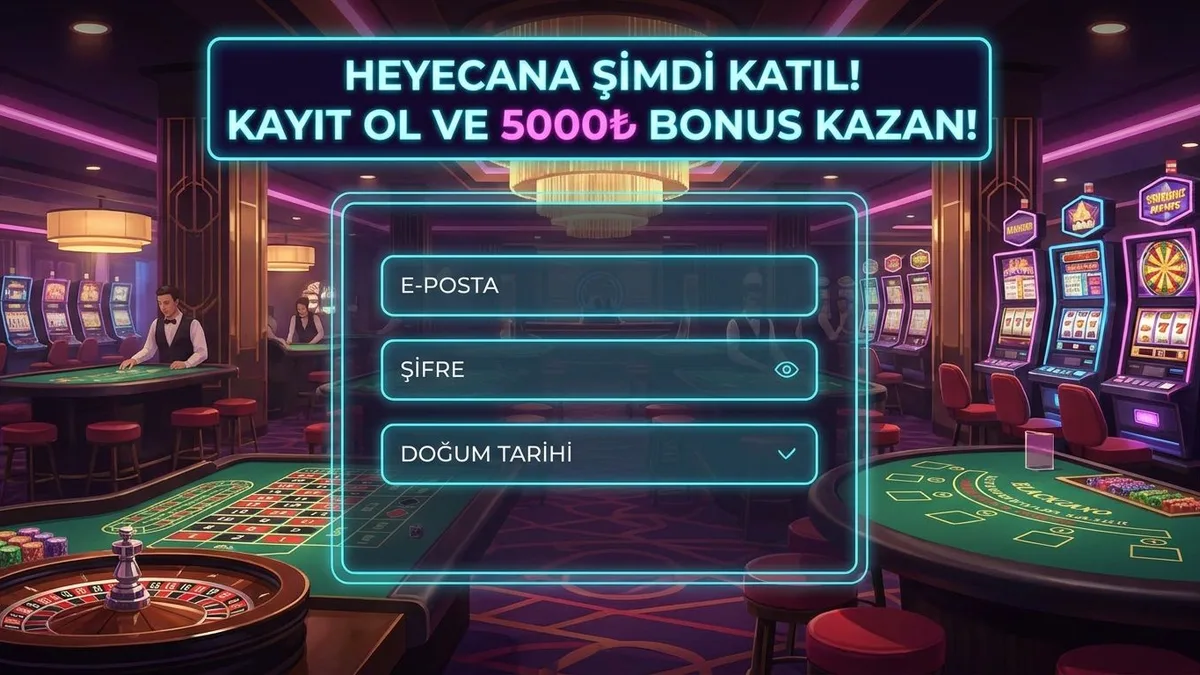 Bonusla kayıt ol